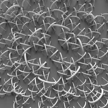 Elements are forming a design with repeating ornaments Stock Illustration