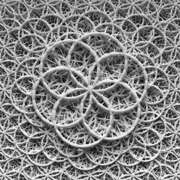 Elements are forming a design with repeating ornaments Stock Illustration