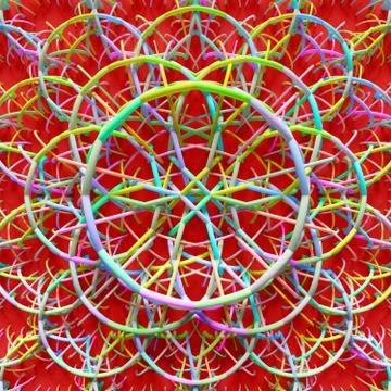 Elements are forming a design with repeating ornaments Stock Illustration