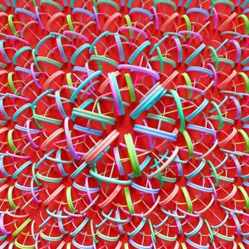 Elements are forming a design with repeating ornaments Stock Illustration