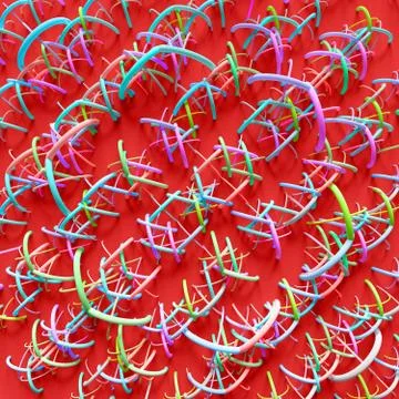 Elements are forming a design with repeating ornaments Stock Illustration