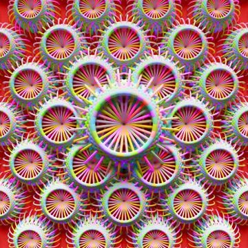 Elements are forming a design with repeating ornaments Stock Illustration