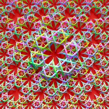 Elements are forming a design with repeating ornaments Stock Illustration