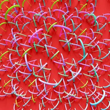 Elements are forming a design with repeating ornaments Stock Illustration