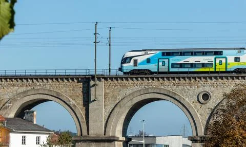 Elements of Austria railway system Stock Photos