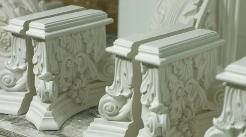 Elements of baroque architecture. Video stock 60852921