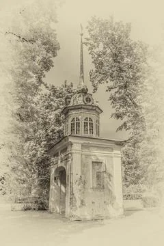 The elements of Baroque architecture Stock Photos