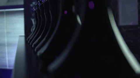 Elements of a black hookah in the dark Stockbeeldmateriaal 85186727