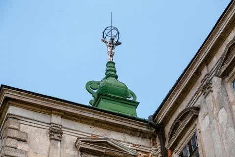 Elements of the building structure of the Pidgoretskyj castle in Ukraine one  Stock Photos