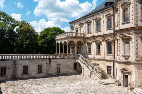 Elements of the building structure of the Pidgoretskyj castle in Ukraine one  Stock Photos