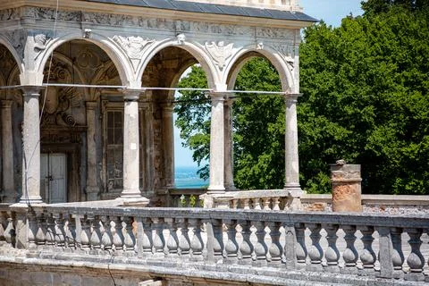 Elements of the building structure of the Pidgoretskyj castle in Ukraine one  Stock Photos