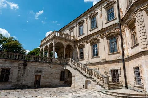 Elements of the building structure of the Pidgoretskyj castle in Ukraine one  Stock Photos