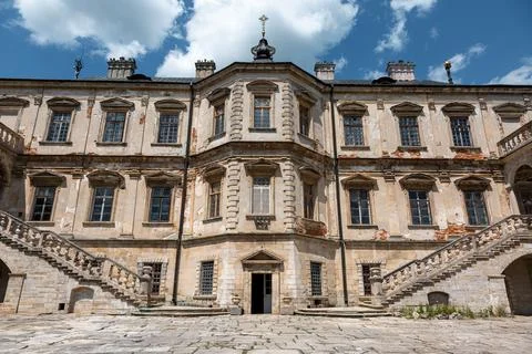 Elements of the building structure of the Pidgoretskyj castle in Ukraine one  Stock Photos
