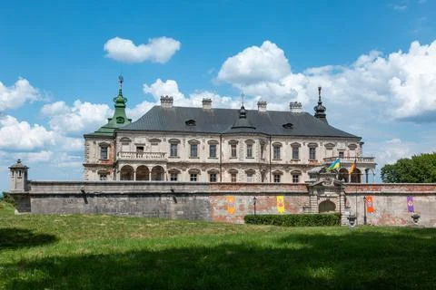 Elements of the building structure of the Pidgoretskyj castle in Ukraine one  Stock Photos