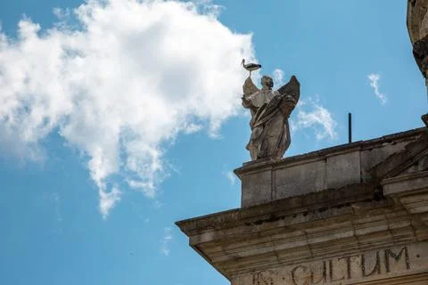 Elements of the building structure of the Pidgoretskyj castle in Ukraine one  Stock Photos