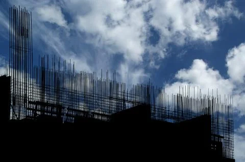 Elements of a building under construction Foto stock