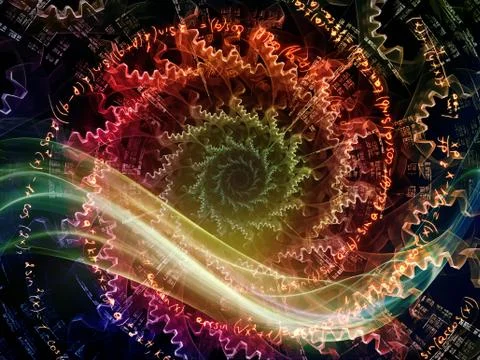 Elements of Circular Destination Free Stock Illustration