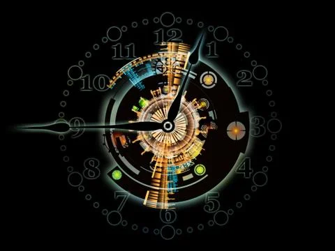 Elements of Clockwork Stock Illustration