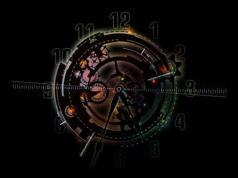 Elements of Clockwork Stock Illustration