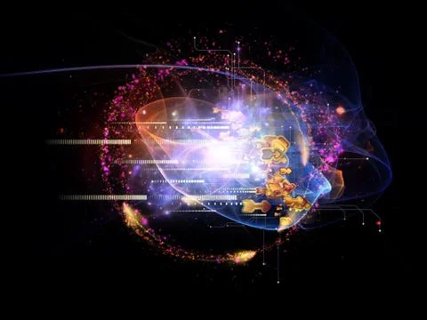 Elements of Cloud Technology Illustrazione stock