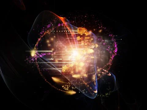 Elements of Cloud Technology Stock Illustration