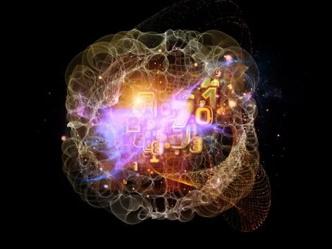 Elements of Cloud Technology Stock Illustration