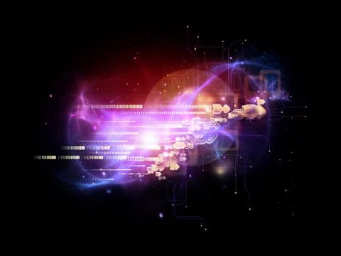 Elements of Cloud Technology Stock Illustration