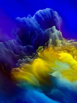 Elements of Cloudscape Stock Illustration