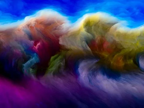 Elements of Cloudscape Stock Illustration