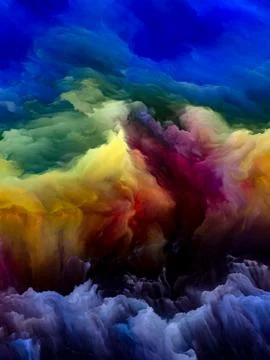 Elements of Cloudscape Stock Illustration