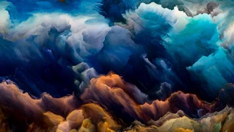 Elements of Cloudscape Stock Illustration