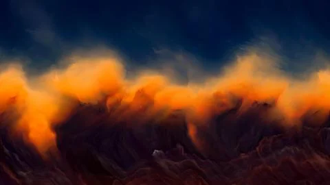 Elements of Cloudscape Illustrazione stock