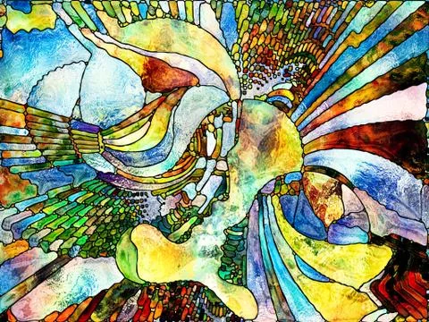 Elements of Color Division Illustrazione stock