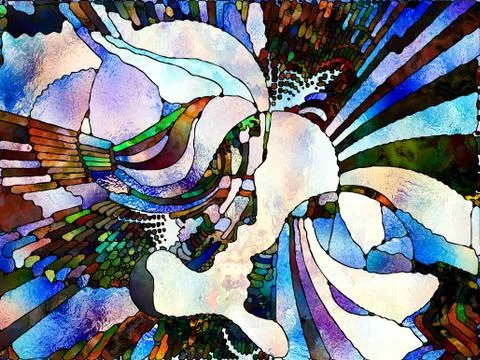 Elements of Color Division Stock Illustration