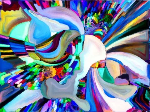 Elements of Color Division Illustrazione stock