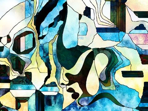 Elements of Color Division Illustrazione stock