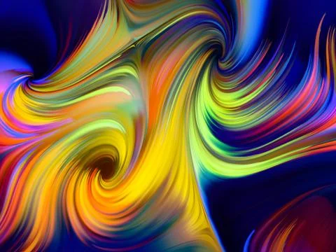 Elements of Color Flow Stock Illustration