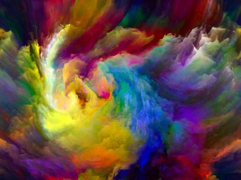 Elements of Color Motion Stock Illustration