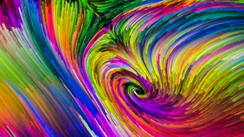 Elements of Colorful Paint Illustrazione stock
