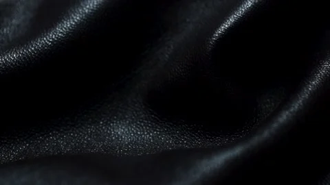 Elements on a dark red brown leather jacket. Closeup leather texture for fashion Stock Footage 208111055