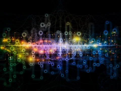 Elements of Data Transfers Stockillustratie