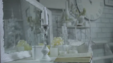 Elements of the  decor, indoor, still life Stock Footage 45795041