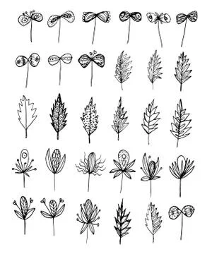 Elements for decoration set Illustrazione stock