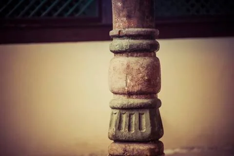 Elements of decoration of the structure of the Khansarai or the Palace of the Stock Photos