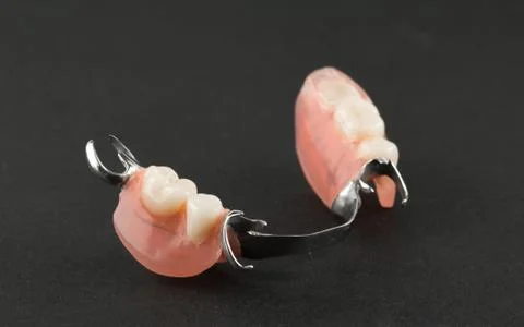 Elements of a dentures Stock Photos