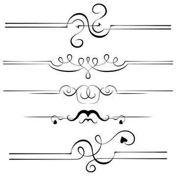 Elements for design pages Stock Illustration