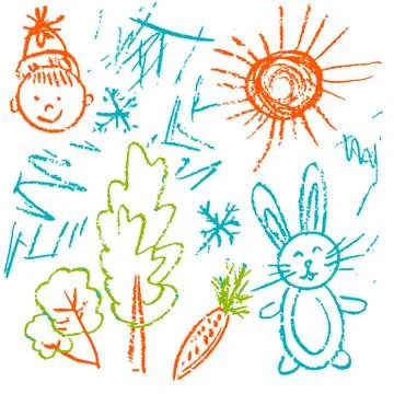 Elements for the design of postcards, backgrounds, packaging Stock Illustration