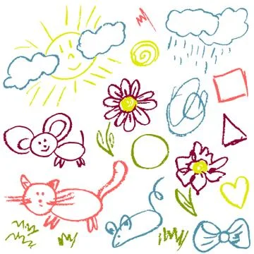 Elements for the design of postcards, backgrounds, packaging イラスト素材