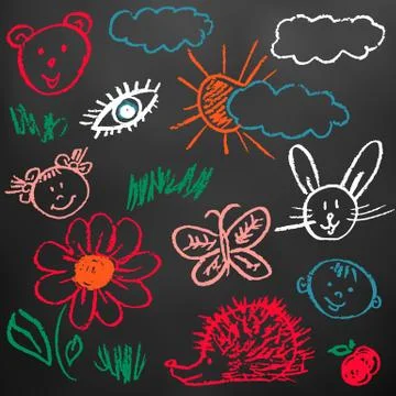 Elements for the design of postcards, backgrounds, packaging Stockillustratie