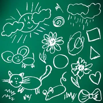 Elements for the design of postcards, backgrounds, packaging Illustrazione stock